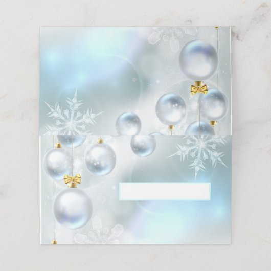 kerstversieringen en sneeuwvlokken (Buitenkant ongevouwen)