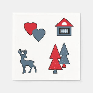 kerstversieringen, geschenk, decoratie, greeti servet
