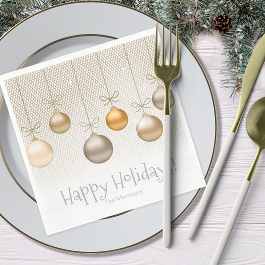 Kerstversieringen Gold ID251 Servet