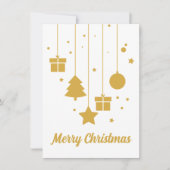 Kerstversieringen met aangepaste bericht Kaart (Voorkant)