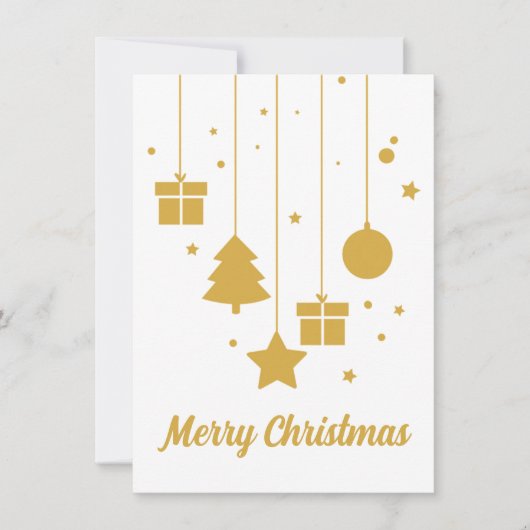 Kerstversieringen met aangepaste bericht Kaart (Voorkant)