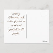 kerstversieringen met het intage kerstfeest briefkaart (Achterkant)
