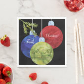 Kerstversieringen, Mr & Mrs Wedding Servet (Insitu)