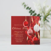 Kerstversieringen, Red Tree Corporate Christmas Kaart (Staand voorkant)