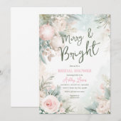 Kerstversieringen, Sneeuwvlok vrijgezellenfeest Kaart (Voorkant / Achterkant)