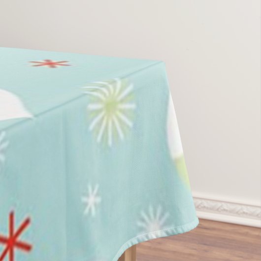 kerstversieringen tafelkleed (Voorbeeld)