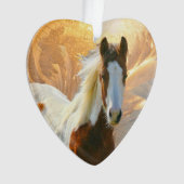 kerstversieringen voor het schilderpaard ornament (voorkant)