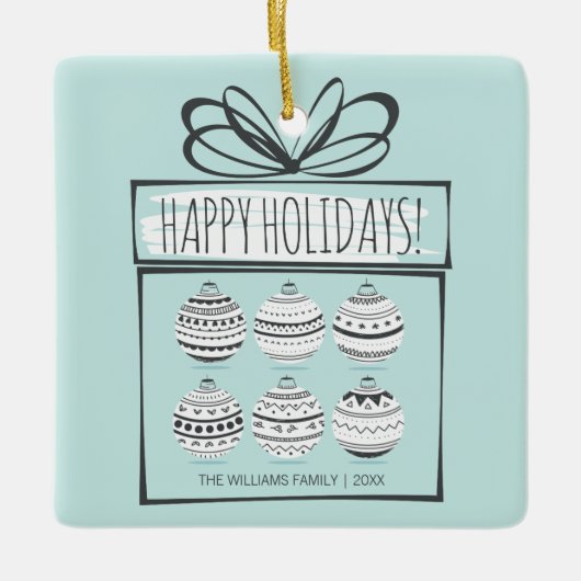 Kerstversieringskeramisch Ornament (Voorkant)