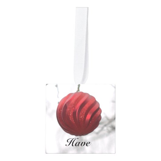 Kerstversieringskubus Ornament (Voorkant)