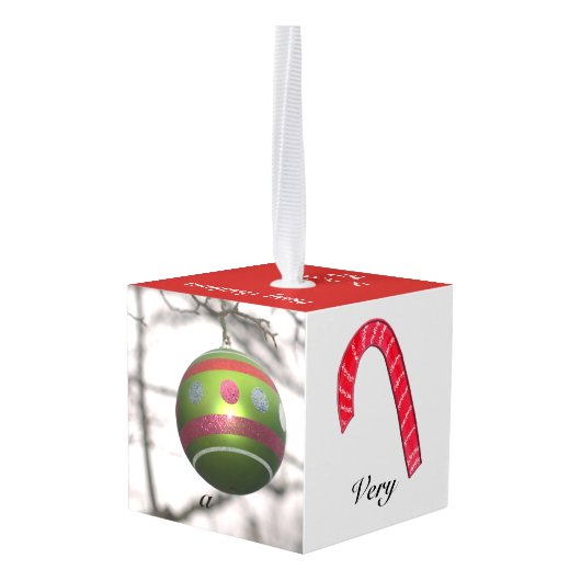 Kerstversieringskubus Ornament (Achter hoekig)