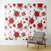 kerstversieringspatroon wandkleed (In Situ (horizontaal))