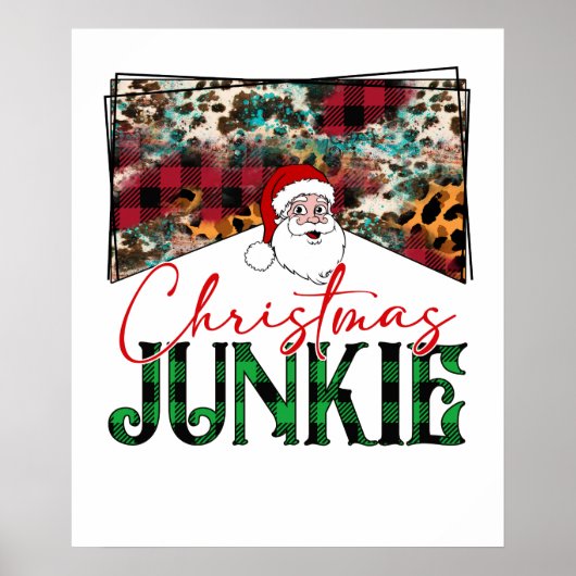 kerstverslaafde poster (Voorkant)