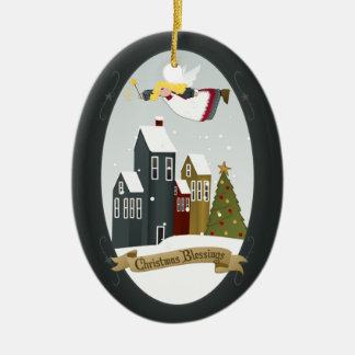 Kerstverslaafden Angel | Versiering Keramisch Ornament
