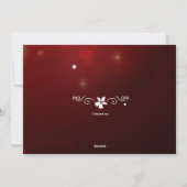 Kerstverslaafden Foto Zwangerschap Aankondiging (Achterkant)