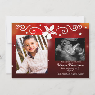 Kerstverslaafden Foto Zwangerschap Aankondiging