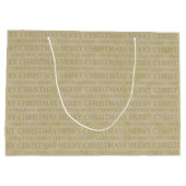 Kerstverslaafden Vintage Angel Groot Cadeauzakje (Achterkant)