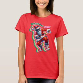 Kerstvibes Dancing Santa T-shirt