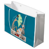 kerstvibes groot cadeauzakje (Voorkant Gekanteld)