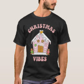 kerstvibes House Gingerbrood Groovy P T-shirt (Voorkant)