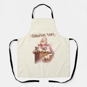 Kerstvibes Roze Kerstman Schort