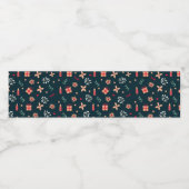 kerstvibes waterfles etiket (Enkel label)