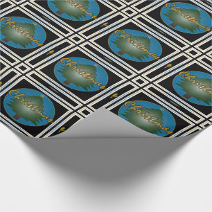 kerstvideokaart cadeaupapier