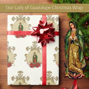kerstviercapier Mary Guadalupe Wrapping Paper Cadeaupapier