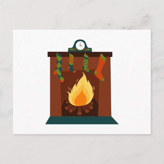 kerstviering briefkaart (Voorkant)