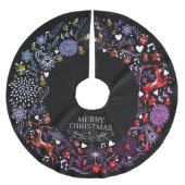 Kerstviering Chalkboard Circle Kerstboom Rok (Voorkant)