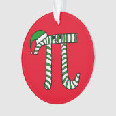 kerstviering groene Wiskunde-versiering (rood teru Ornament (voorkant)