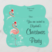 kerstviering: "Je bent uitgenodigd" Kaart (Voorkant / Achterkant)