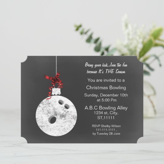 kerstviering met Chalkboard Kaart (Staand voorkant)