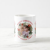 kerstviering met drie foto's koffiemok (Center)