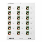 kerstviering retourzending/verzendadres label (Full Sheet)