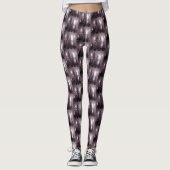 Kerstviering Roze Bomen Paarse Elegant Leggings (Voorkant)