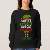 kerstviering Santa S favoriete Bobcat-operator Trui (Voorkant)