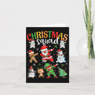 kerstvierkant kerstkerstkerstkerstman met Elf-fami Kaart