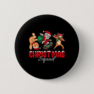 kerstvierkant kerstkerstkerstkerstman met Elf-fami Ronde Button 5,7 Cm