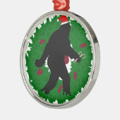 kerstvierkant metalen ornament (Links)