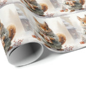 kerstvierkant omslagpapier cadeaupapier (Rol Hoek)