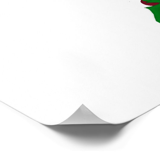 kerstvierkant poster (Hoek)