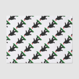 kerstvierkant - Squatchin' met snoepkanen Tissuepapier