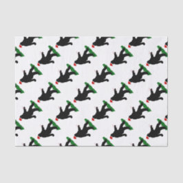 kerstvierkant - Squatchin' met snoepkanen Tissuepapier