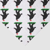 kerstvierkant - Squatchin' met snoepkanen Tissuepapier (Detail)