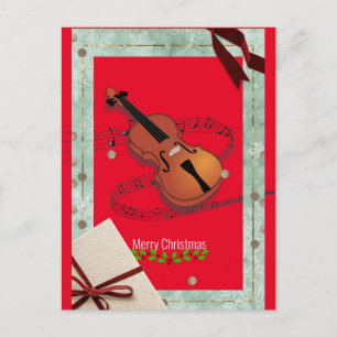 kerstvioolmuziek briefkaart