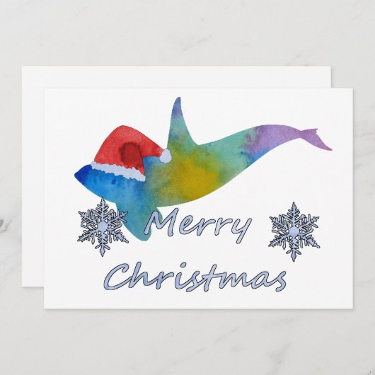 kerstvis feestdagenkaart (Voorkant / Achterkant)