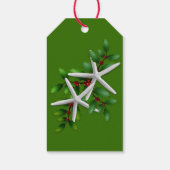 kerstvis in Labels met witte holte Stropdas op Cadeaulabel (Achterkant)