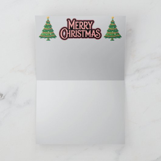 kerstvis kaart (Binnen)