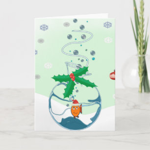 Kerstvis Voeg Tekst toe door op Aanpassen te klikk Feestdagen Kaart