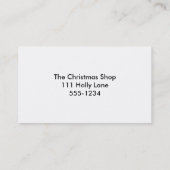 kerstVisitekaartje Visitekaartje (Achterkant)